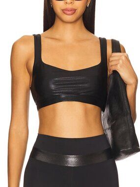 Onyx Black Marie Sports Bra Size Small by Heroine Sport